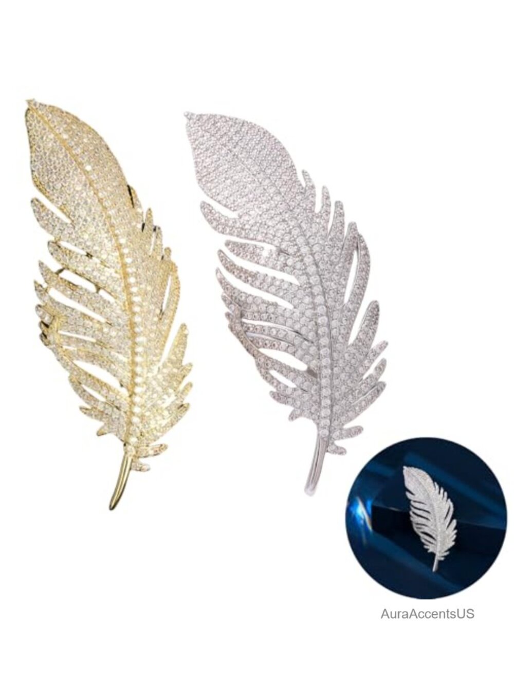 Crystal Rhinestone Brooch Pin for Women Elegant Classic Metal Brooches Fashion